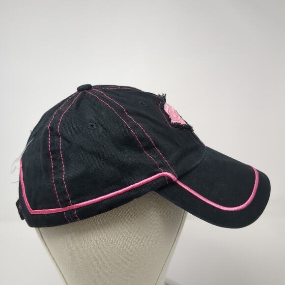 Super Girl Strapback Baseball Cap Black One Size Adjustable Embroidered Logo - Picture 5 of 10